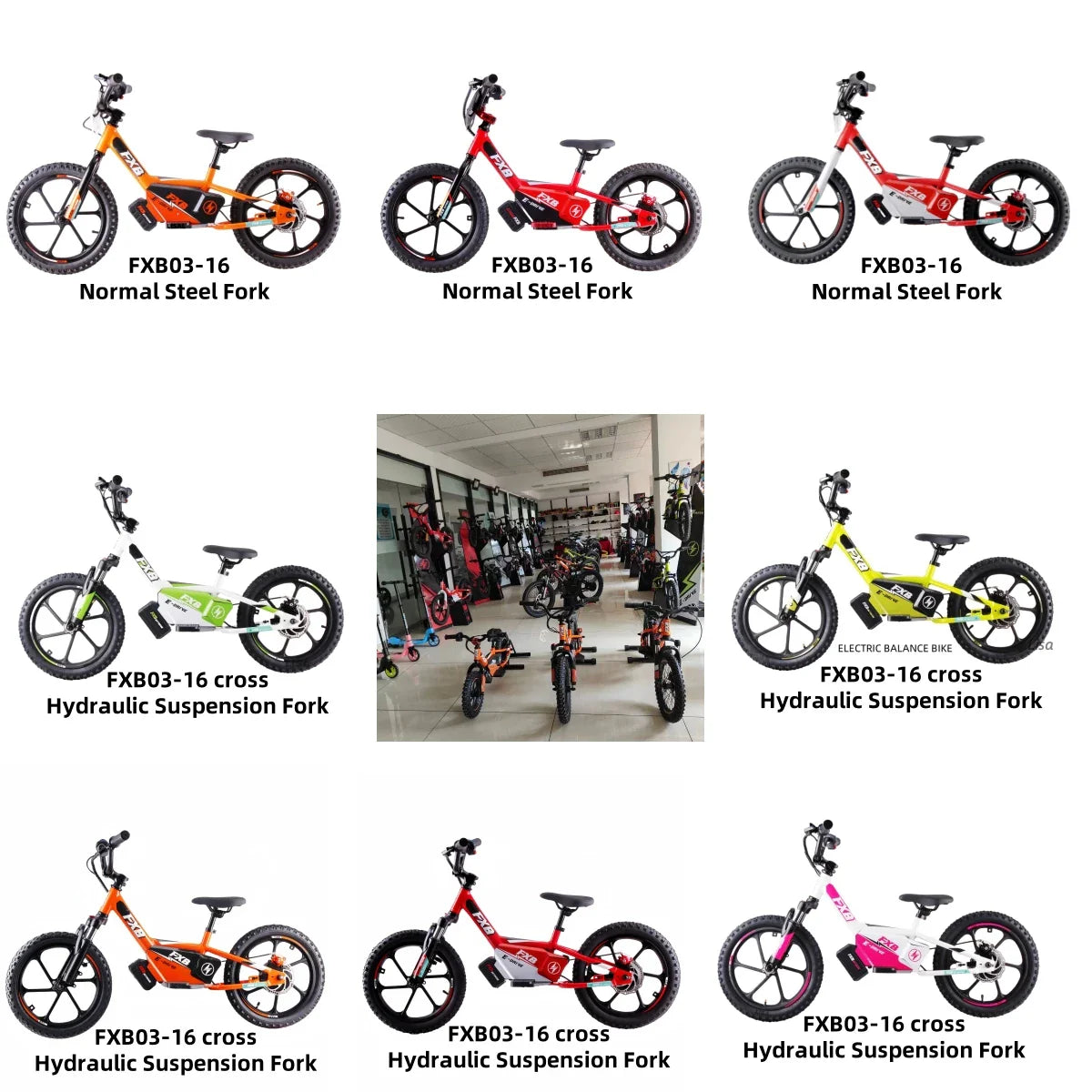 KTX-197971 Electric Powered 2 in 1 Balance Bike for Kids Ages 5-8, 16" Aluminum Frame, Disc Brakes, 350W Motor