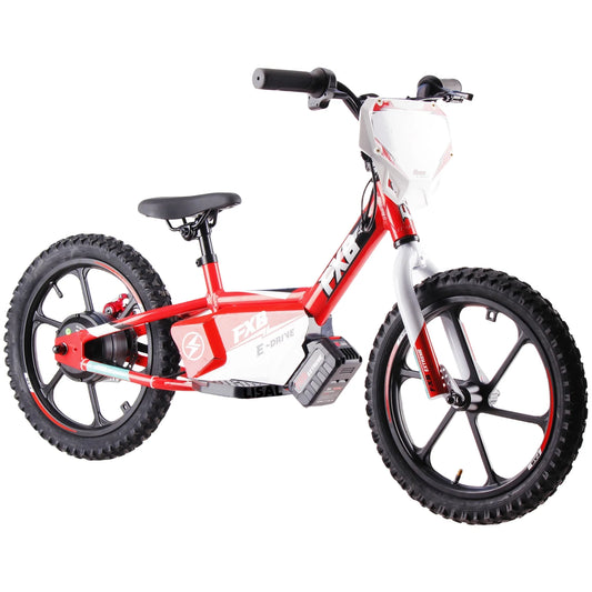 KTX-197971 Electric Powered 2 in 1 Balance Bike for Kids Ages 5-8, 16" Aluminum Frame, Disc Brakes, 350W Motor