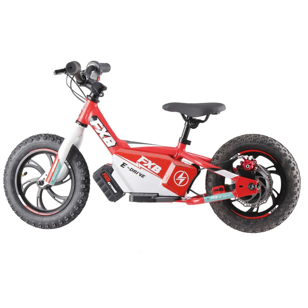 KTX-199123 Electric Kids Balance Bike with 12-Inch Wheels, 36V Lithium Battery, and Disc Brakes