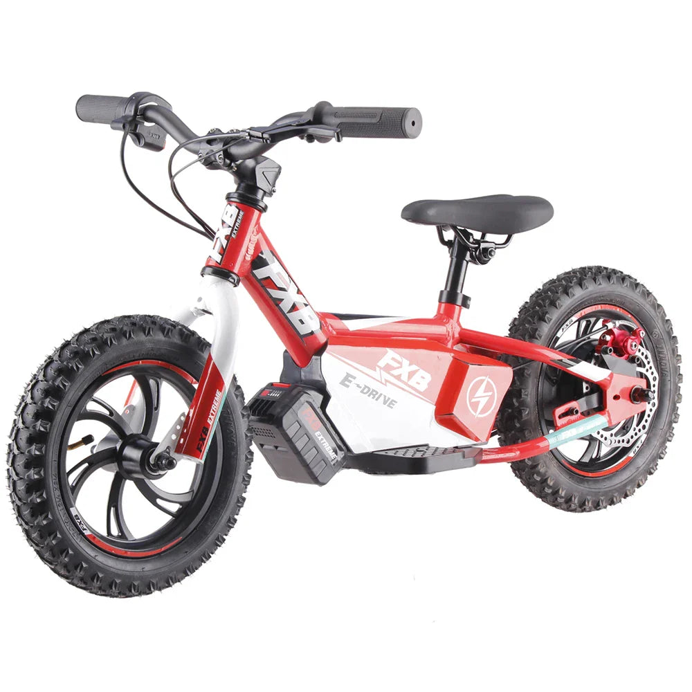 KTX-199123 Electric Kids Balance Bike with 12-Inch Wheels, 36V Lithium Battery, and Disc Brakes