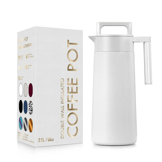 KTX-202771 Custom Stainless Steel Insulated Beverage Dispenser for Coffee, Water, and Tea with Dual-Wall Design and Handle