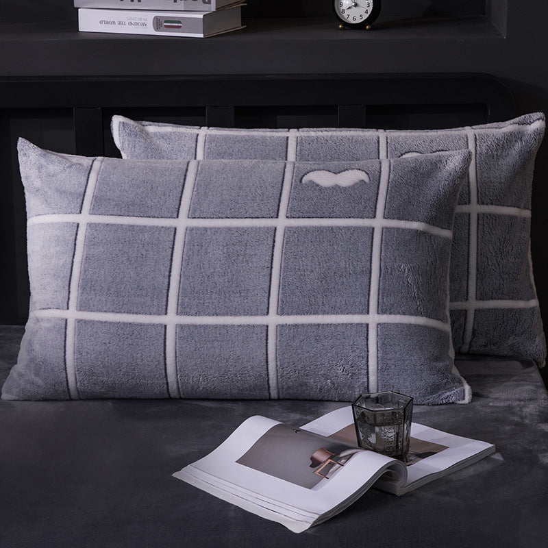 KTX-203155 Warm Flannel Cartoon Printed Fitted Sheet - Cozy Winter Mattress Cover in Various Design Options