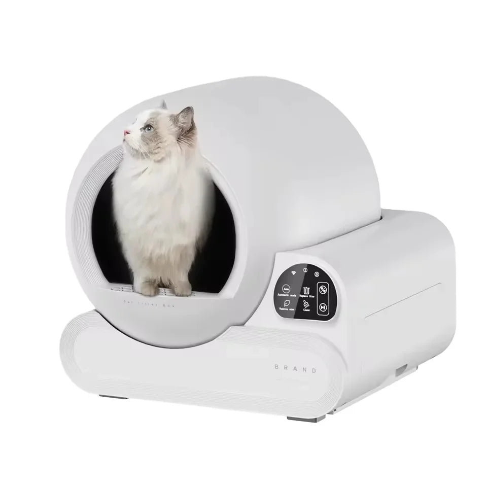 KTX-203603 Automatic Self-Cleaning Cat Litter Box for Multiple Kitties - 70L Capacity, Safety Anti-Pinch Design, Dust-Free