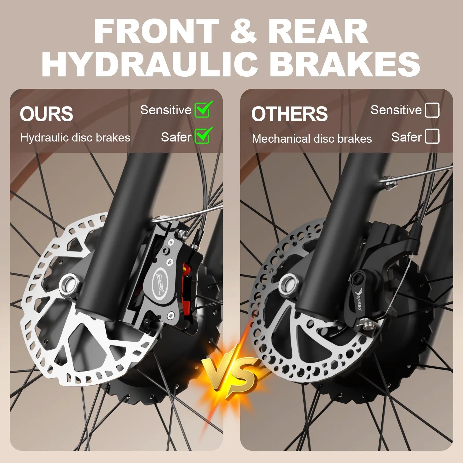 KTX-203859 48V 2000W Dual Motor Electric Bicycle with 26"x4.0 Fat Tires and Hydraulic Brake System