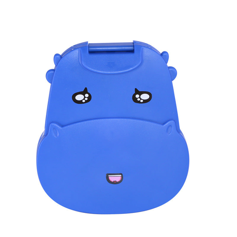 KTX-203987 Kids Cartoon Nap Pillow in Random Expressions – Cotton Cushion in Blue, Pink, Dark Green