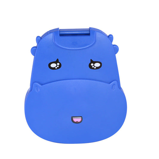 KTX-203987 Kids Cartoon Nap Pillow in Random Expressions – Cotton Cushion in Blue, Pink, Dark Green