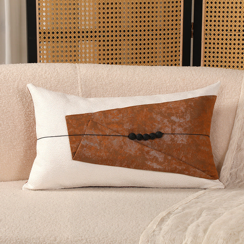 KTX-204115 New Chinese Style Cotton and Linen Pillow Cover - Available in Multi-Color Options, 45x45cm and 30x50cm