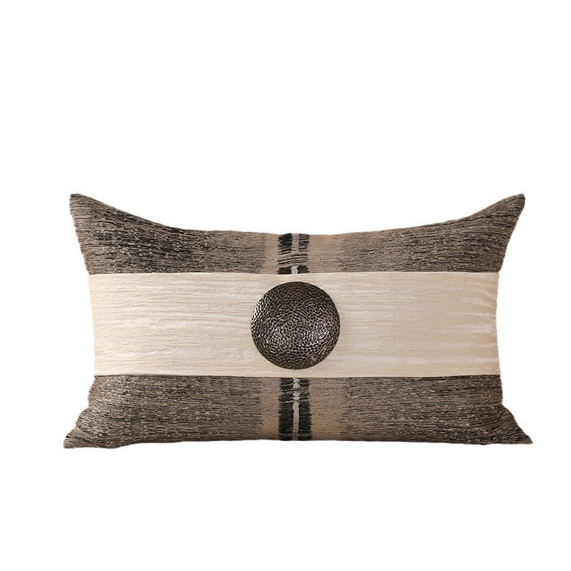 KTX-204115 New Chinese Style Cotton and Linen Pillow Cover - Available in Multi-Color Options, 45x45cm and 30x50cm