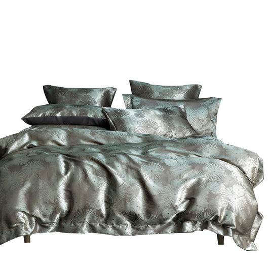 KTX-205779 Luxurious Jacquard Three-Piece Bedding Set in Polyester - Modern and Stylish