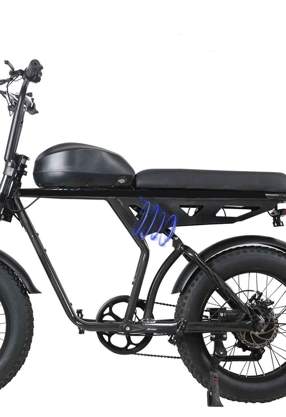 KTX-206931 20-Inch Aluminum Alloy E-FAT Mountain Bike with 750W Motor and Integrated Lithium Battery