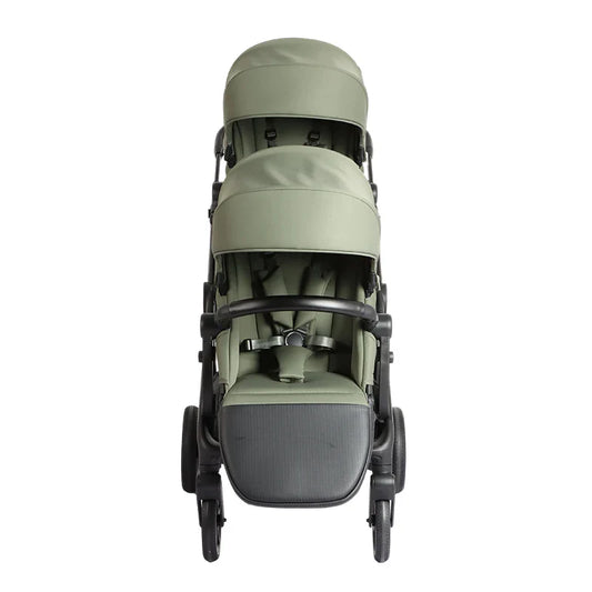 KTX-207955 Luxury 3-in-1 Double Stroller Newborn Baby Stroller with One-Hand Adjustable Backrest and Double Seat Capability