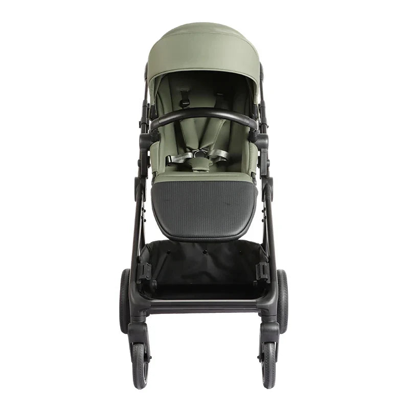 KTX-207955 Luxury 3-in-1 Double Stroller Newborn Baby Stroller with One-Hand Adjustable Backrest and Double Seat Capability