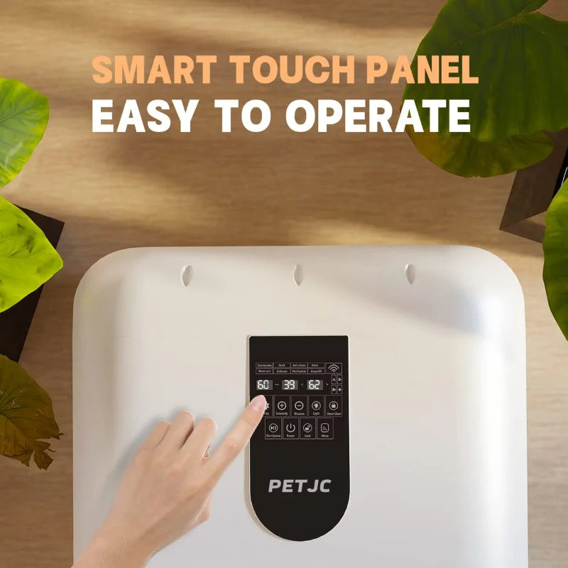 KTX-208019 Pet Hair Drying Box - Low Noise Automatic Dryer for Cats and Dogs, Eco-Friendly Plastic, 220V, 8.2Kg, Large Capacity