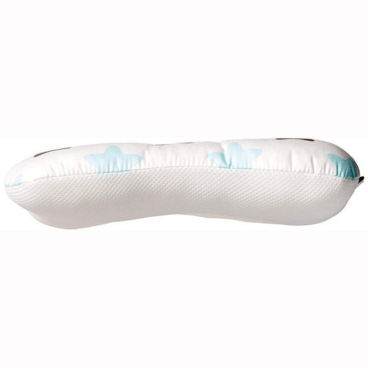 KTX-208595 Rectangular Anti-Eccentric Baby Pillow with Pure Cotton Cover and Polyester Fiber Filling