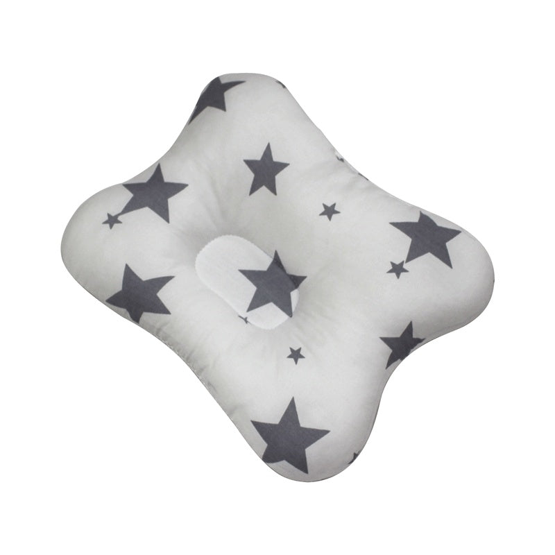 KTX-208595 Rectangular Anti-Eccentric Baby Pillow with Pure Cotton Cover and Polyester Fiber Filling