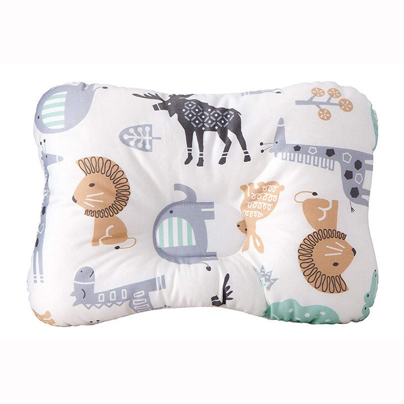 KTX-208595 Rectangular Anti-Eccentric Baby Pillow with Pure Cotton Cover and Polyester Fiber Filling