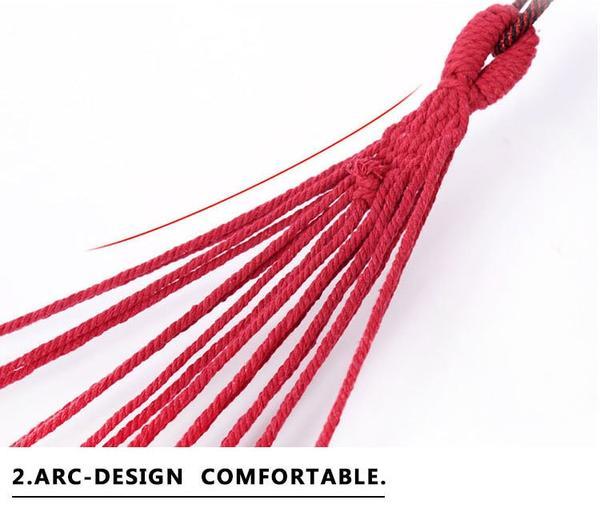 KTX-209235 Canvas Double Person Hammock for Camping and Leisure with Durable Nylon Straps