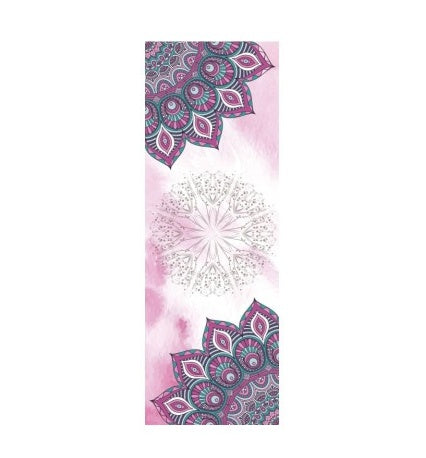 KTX-209491 Beautiful Pattern Microfiber Yoga Towel - Anti-Skid Portable Exercise Mat Cover, 63x183 cm