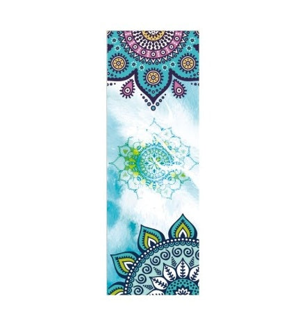 KTX-209491 Beautiful Pattern Microfiber Yoga Towel - Anti-Skid Portable Exercise Mat Cover, 63x183 cm