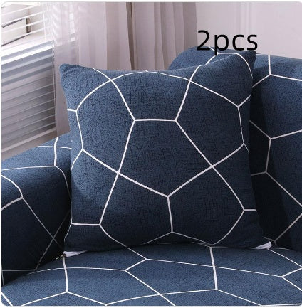 KTX-210387 Black and Gold Throw Pillow Covers - Set of 2, 45 x 45cm, Abrasive Cloth for Home and Outdoor Decor