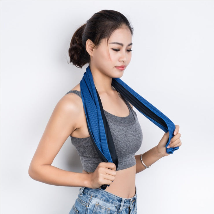 KTX-210643 Cooling Quick-Dry Sports Towel for Gym, Travel, Cycling, and Outdoor Activities - 30x100cm Microfiber