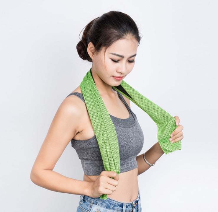 KTX-210643 Cooling Quick-Dry Sports Towel for Gym, Travel, Cycling, and Outdoor Activities - 30x100cm Microfiber