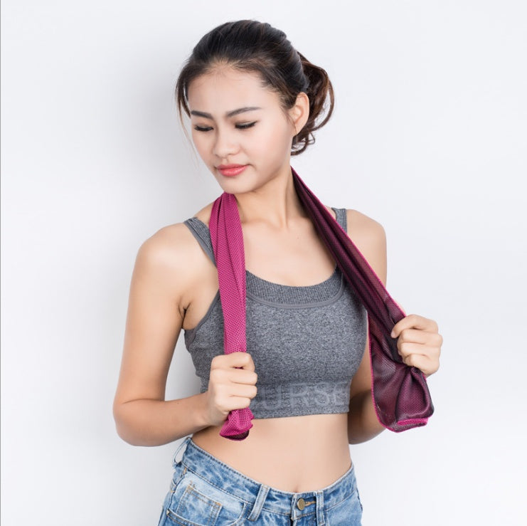 KTX-210643 Cooling Quick-Dry Sports Towel for Gym, Travel, Cycling, and Outdoor Activities - 30x100cm Microfiber