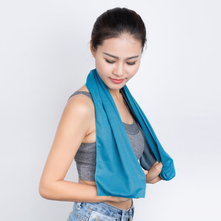 KTX-210643 Cooling Quick-Dry Sports Towel for Gym, Travel, Cycling, and Outdoor Activities - 30x100cm Microfiber