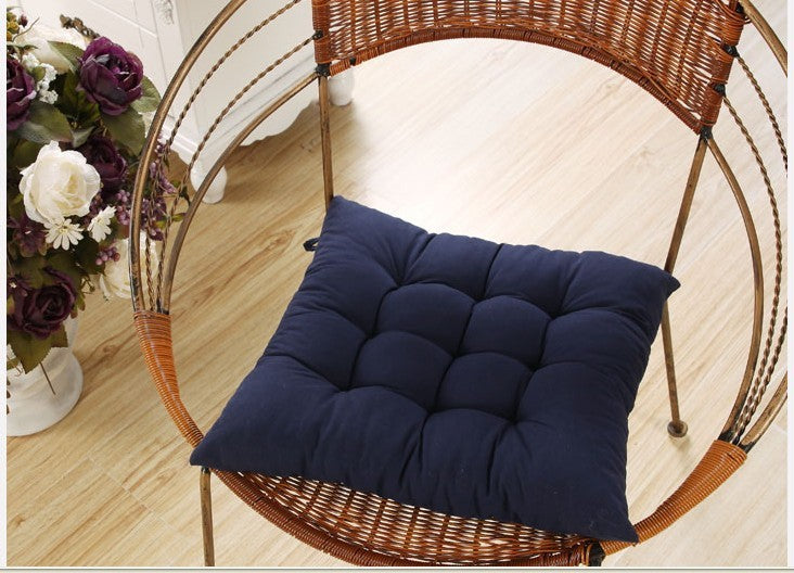 KTX-210899 Solid Color Polyester Fiber Office Cushion, 41x41cm