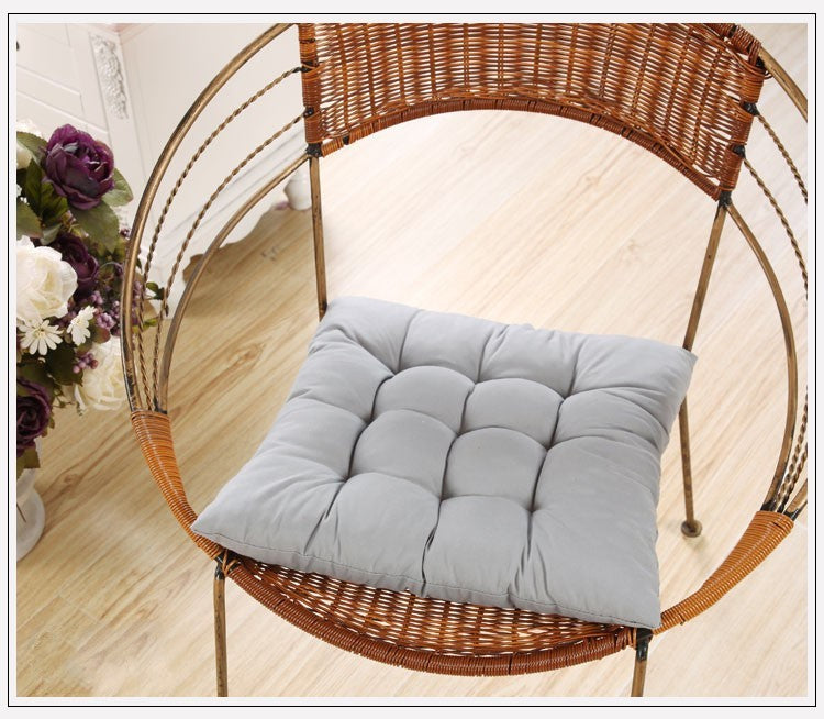 KTX-210899 Solid Color Polyester Fiber Office Cushion, 41x41cm