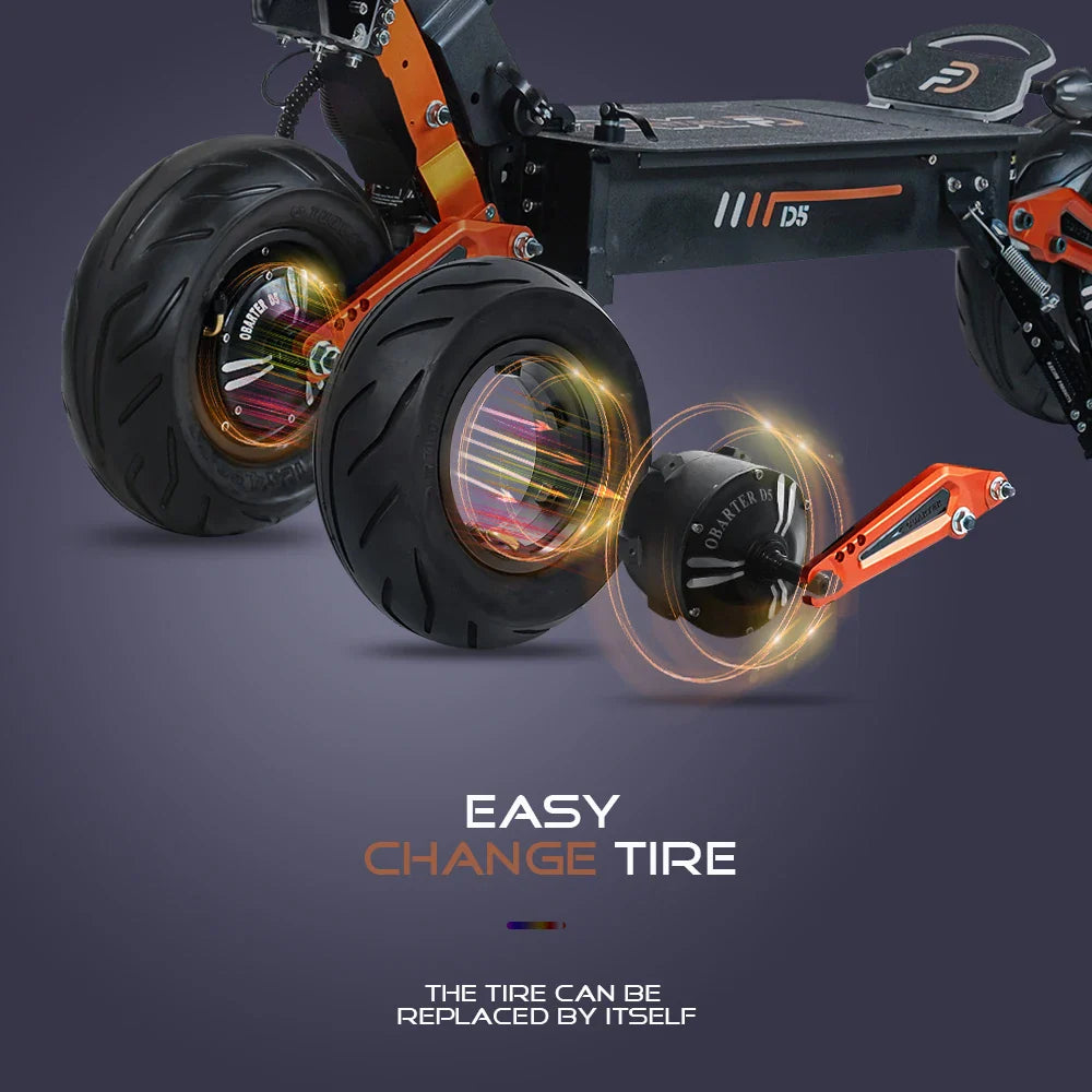 KTX-212243 5000W Dual Motor Electric Scooter, 12-Inch Tires, 60-120km Range, 60-70km/h Speed