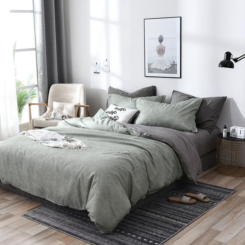 KTX-214291 Diamond Velvet Bed Sheet Set with Chitin and Ramie Quilt - 4 Piece Bedding Collection