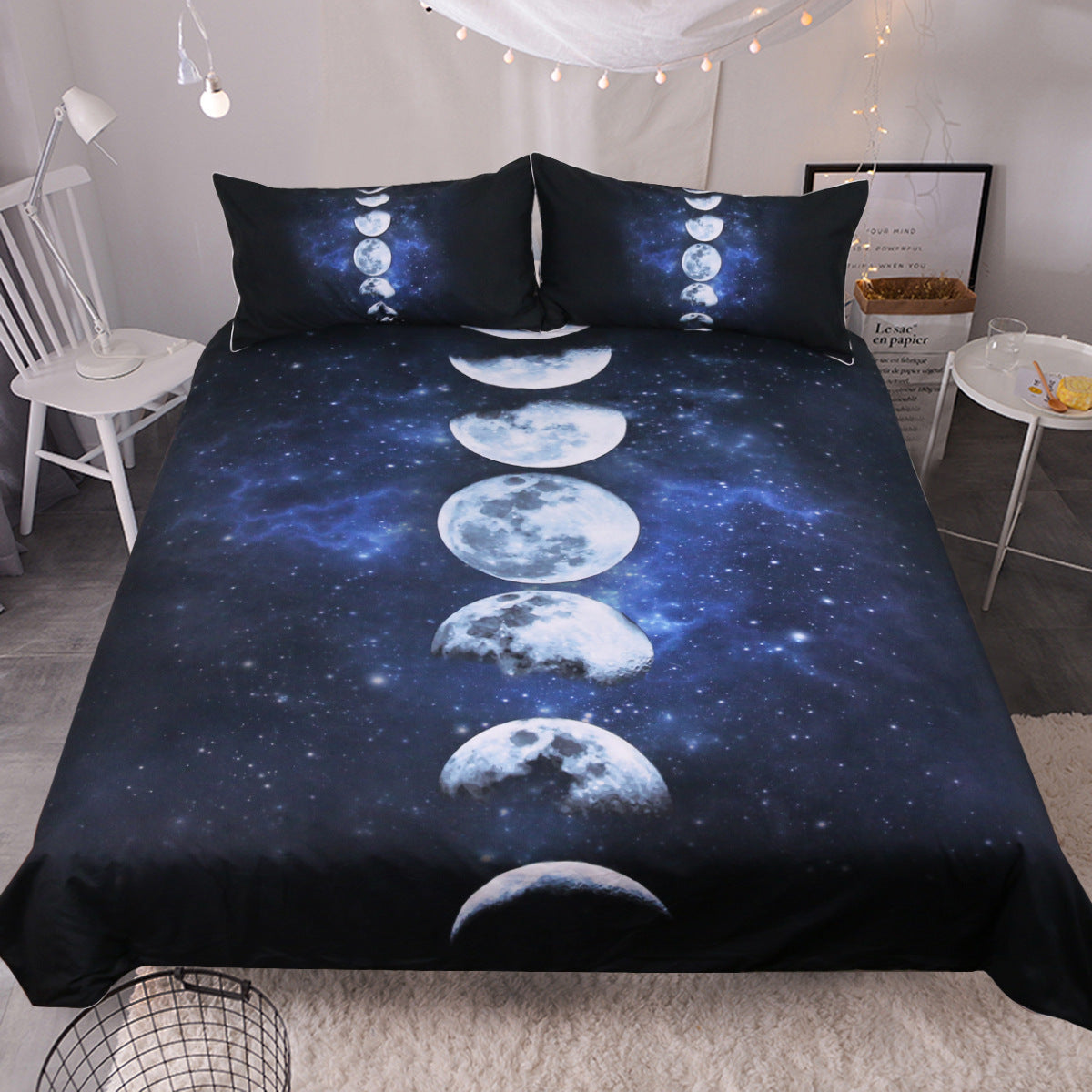 KTX-214675 Lunar Food Home Textile 4-Piece Duvet Cover Set in Various Sizes