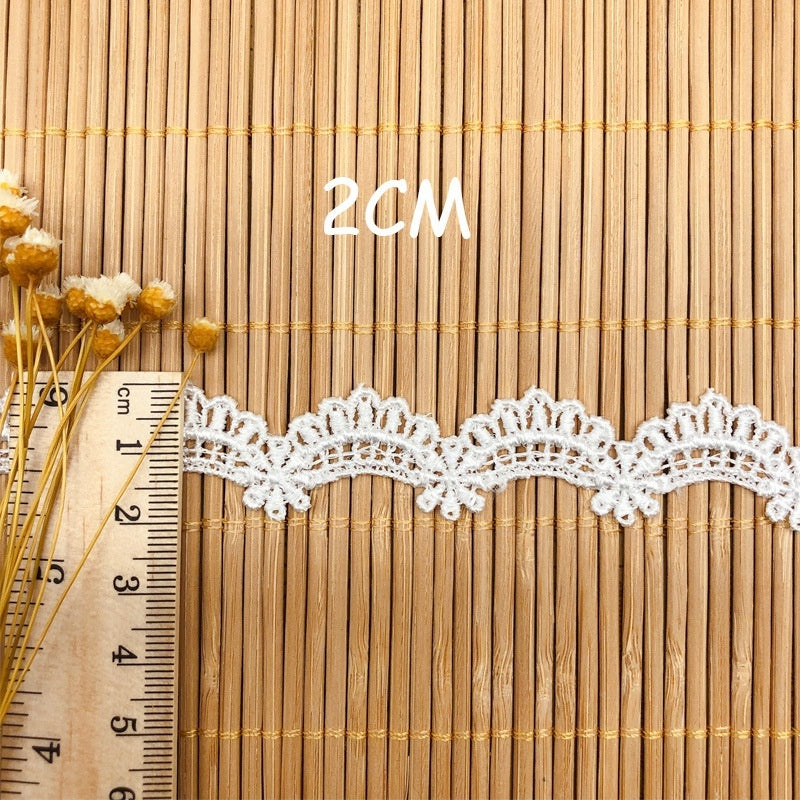 KTX-215443 Small Lace Wave Polyester Silk Skirt for DIY Handmade Accessories