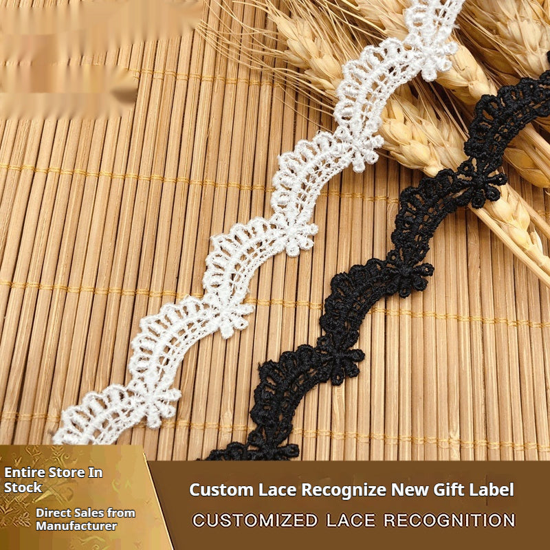 KTX-215443 Small Lace Wave Polyester Silk Skirt for DIY Handmade Accessories