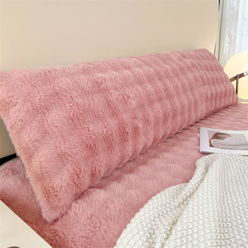 KTX-215571 Milk Fiber Velvet Pillowcase - Multiple Sizes Available: 50x50cm, 48x74cm, 48x120cm, 48x150cm, 48x180cm
