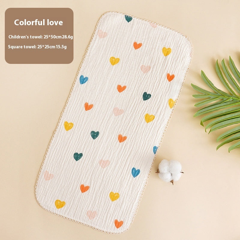 KTX-216083 Baby Pure Cotton Saliva Towel Collection - Adorable Designs for Newborns