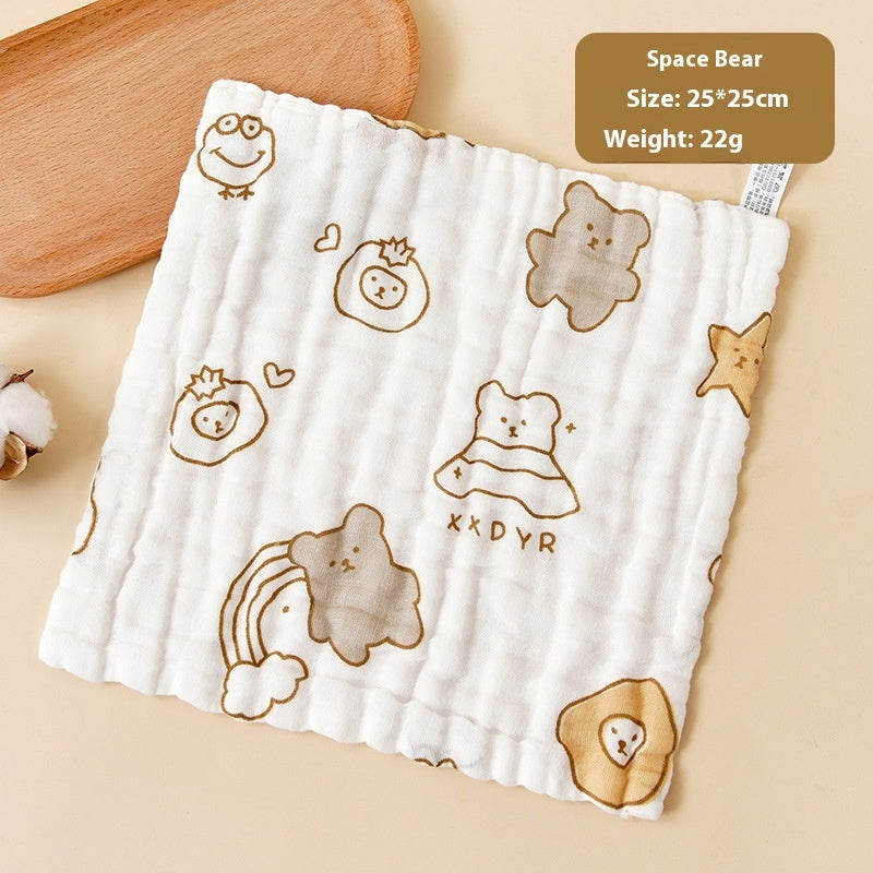 KTX-216083 Baby Pure Cotton Saliva Towel Collection - Adorable Designs for Newborns