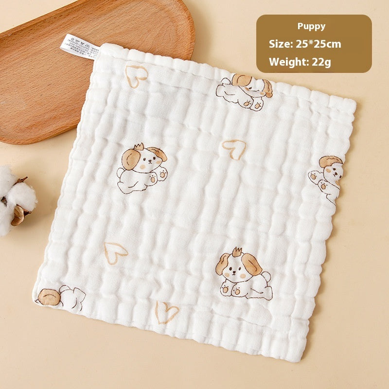 KTX-216083 Baby Pure Cotton Saliva Towel Collection - Adorable Designs for Newborns