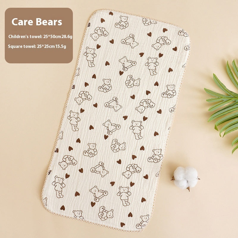 KTX-216083 Baby Pure Cotton Saliva Towel Collection - Adorable Designs for Newborns