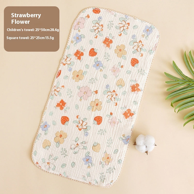 KTX-216083 Baby Pure Cotton Saliva Towel Collection - Adorable Designs for Newborns