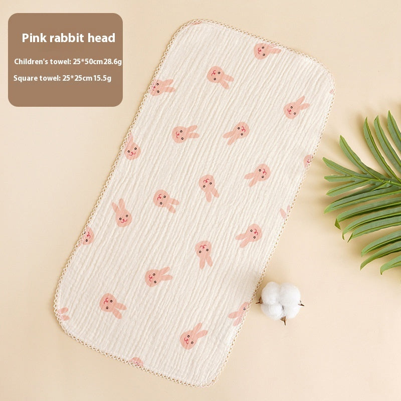 KTX-216083 Baby Pure Cotton Saliva Towel Collection - Adorable Designs for Newborns