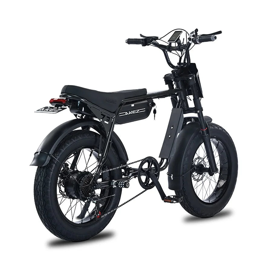 KTX-217747 750W Electric Fat Tire E-Bike for City and Mountain Riding, 20 Inch, 7-Speed, Disc Brakes, Grey