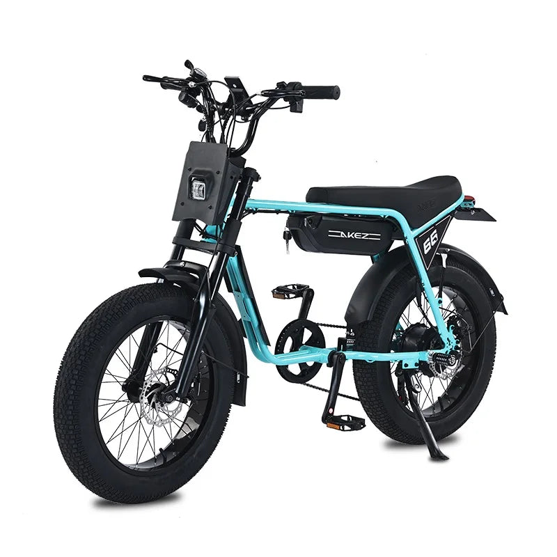 KTX-217747 750W Electric Fat Tire E-Bike for City and Mountain Riding, 20 Inch, 7-Speed, Disc Brakes, Grey