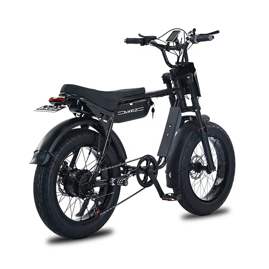 KTX-217747 750W Electric Fat Tire E-Bike for City and Mountain Riding, 20 Inch, 7-Speed, Disc Brakes, Grey