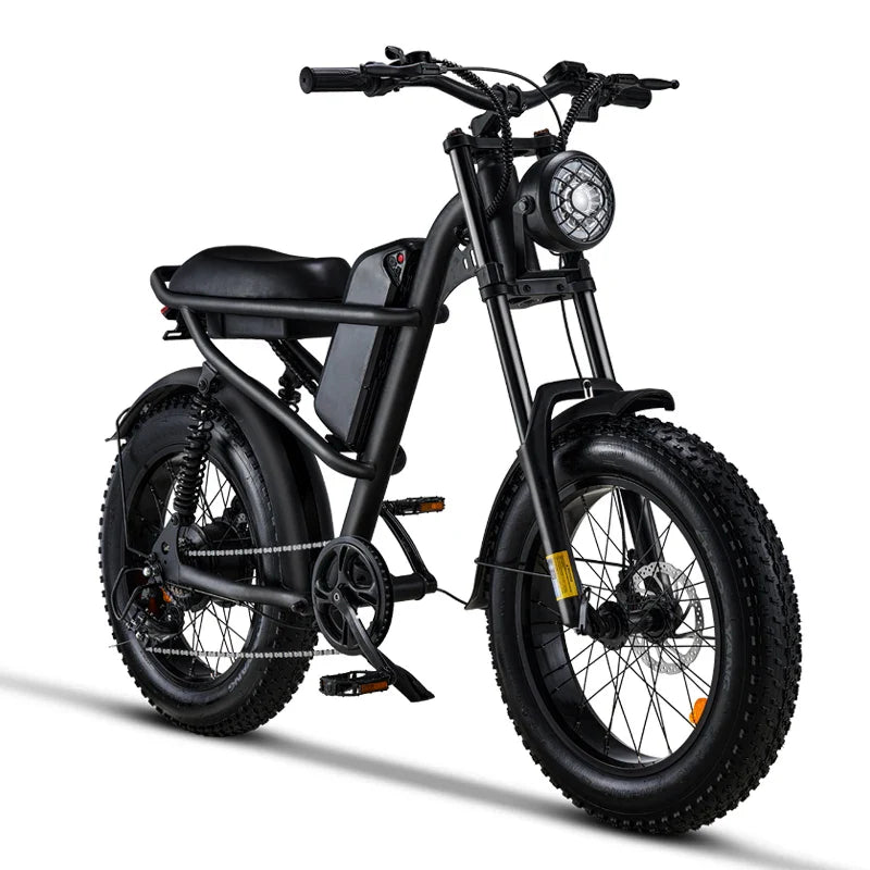 KTX-218899 Electric Fat Tire Bike with 2000W Motor, 7-Speed Gears, and Dual Battery for Adults