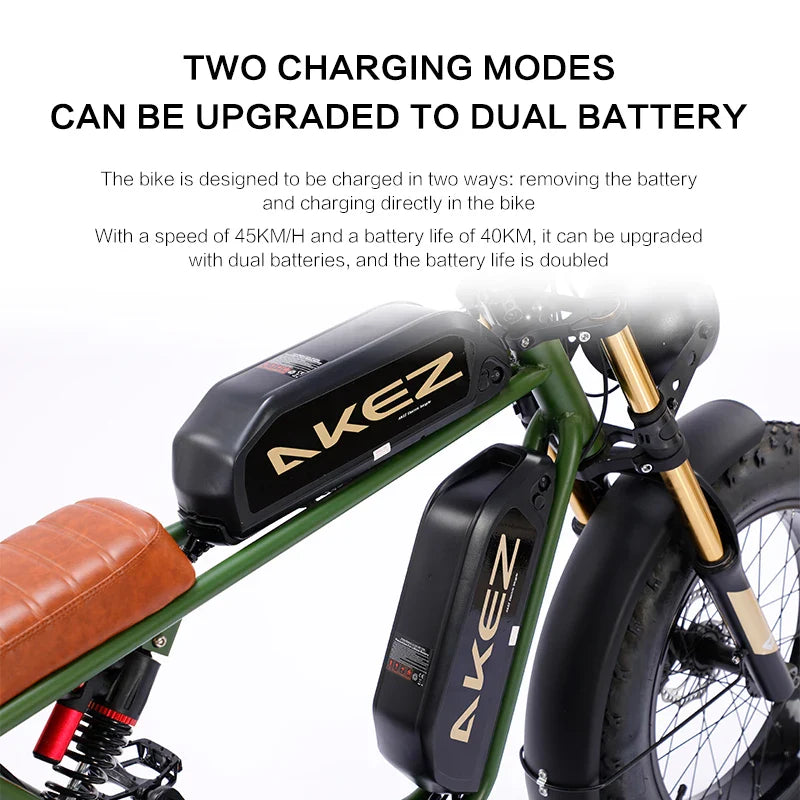 KTX-219667 Electric Bicycle 26AH 48V 750W Brushless Motor with 7-Speed Gears and Digital Display