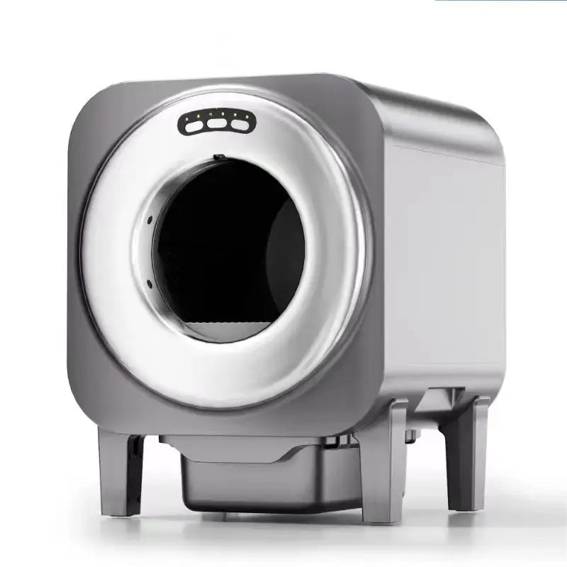 KTX-220563 Automatic Self-Cleaning Cat Litter Box with Fresh Air Purification and Anti-Splash Design, Eco-Friendly Plastic 70L