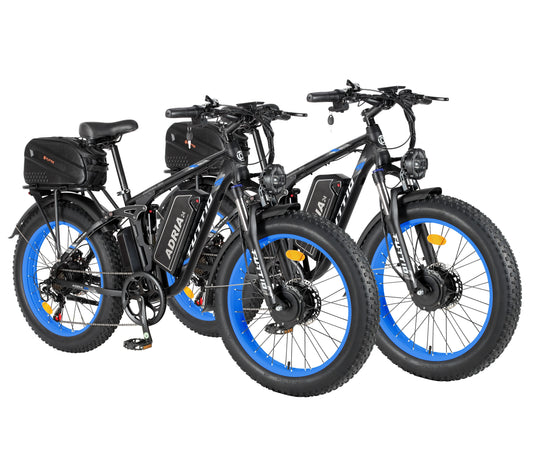 KTX-220819 Tuttio Adria 24" Electric Mountain Bike 52V 30AH Dual Motor, Hydraulic Disc Brakes, 7-Speed Gear System