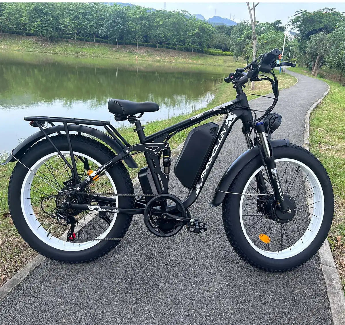 KTX-220819 Tuttio Adria 24" Electric Mountain Bike 52V 30AH Dual Motor, Hydraulic Disc Brakes, 7-Speed Gear System